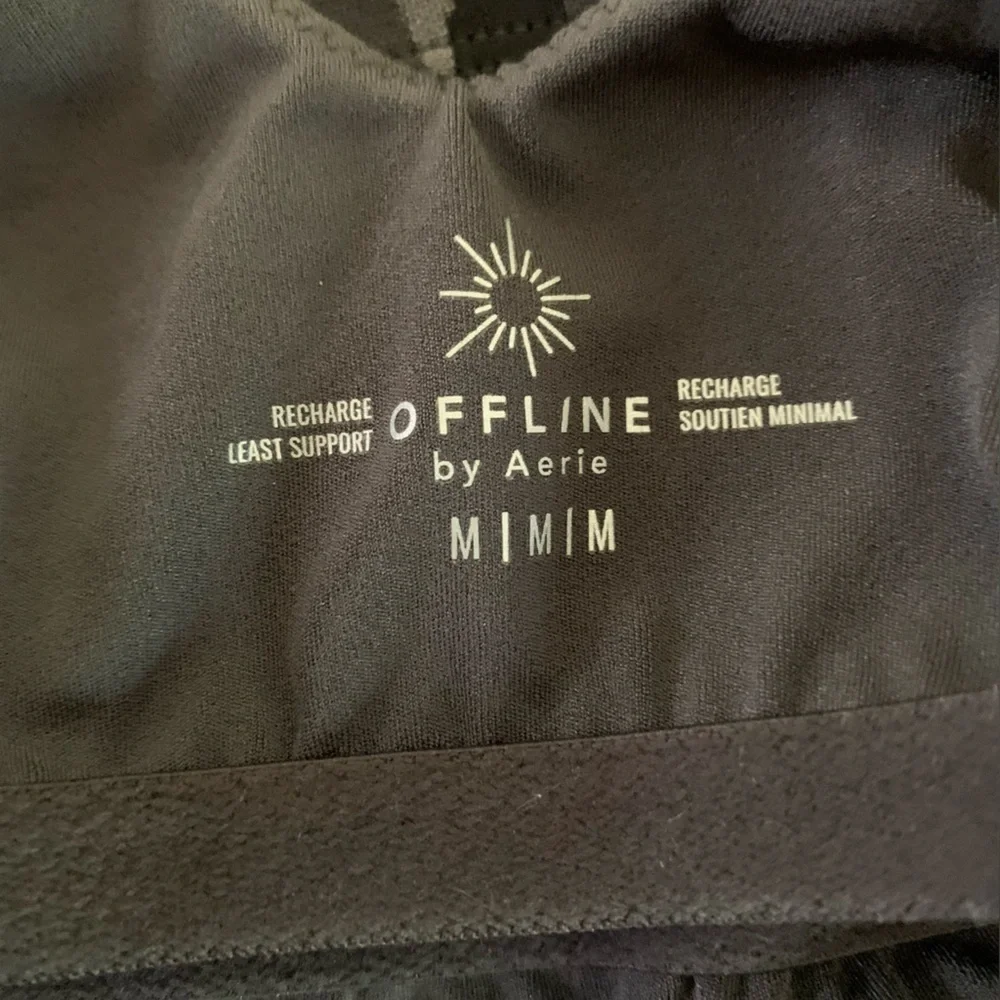 Offline by Aerie Recharge Light Support Leopard Sports Bra Sz M